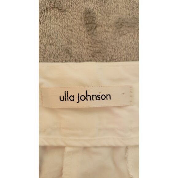 Ulla Johnson White Ankle Cropped Cotton Pants - Picture 3 of 5
